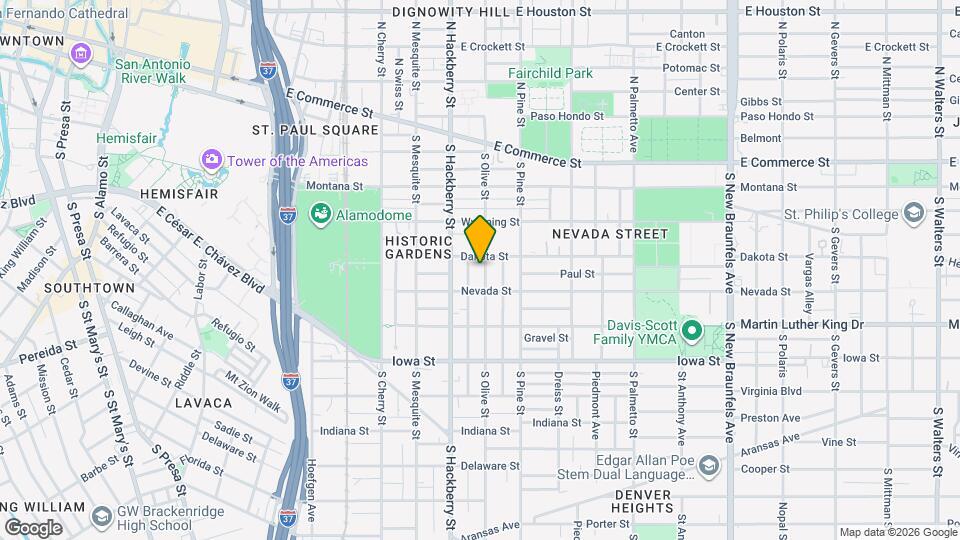 415 S Olive St Mapa y Detalles de la Ubicación