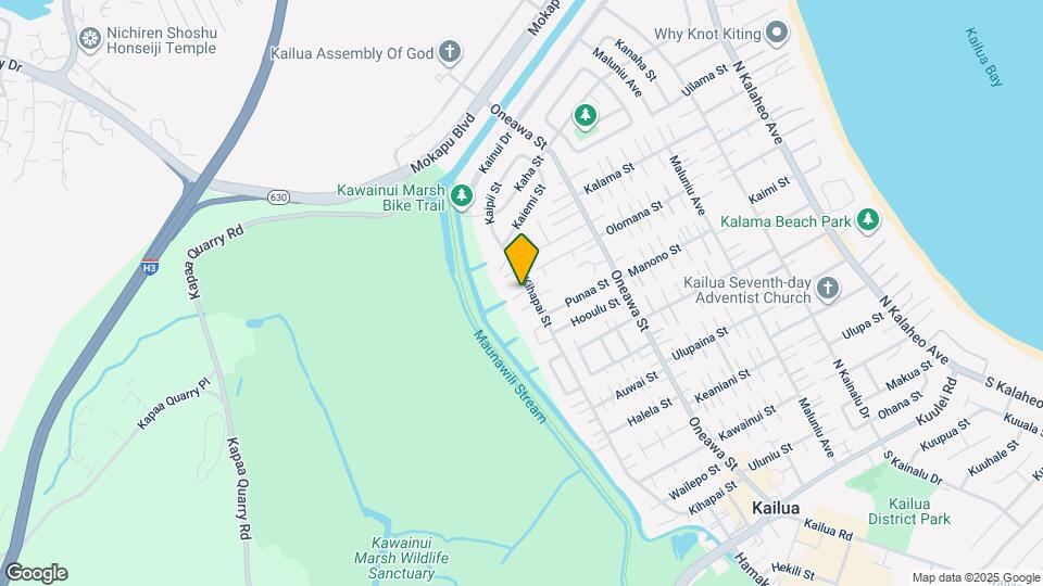 691 Kihapai St Map and Location Details