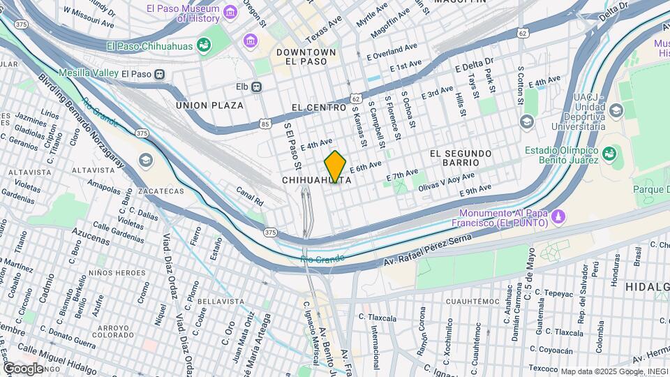 827 S Mesa St Map and Location Details