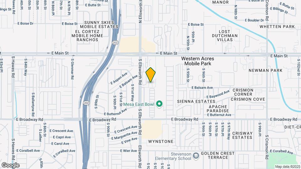 9316 E Balsam Ave Map and Location Details