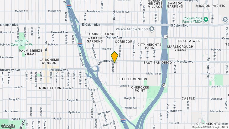 3867 35th St Map and Location Details