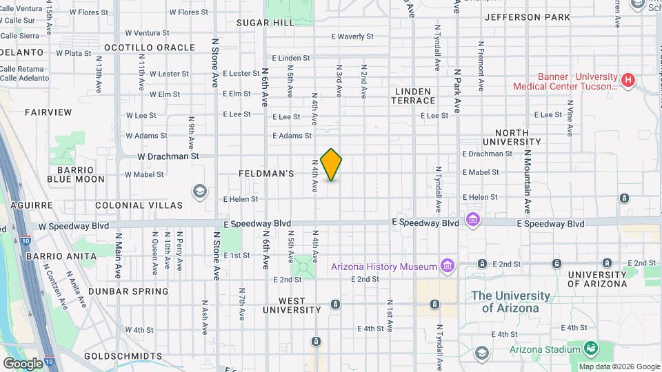 1223 N 3rd Ave Map and Location Details