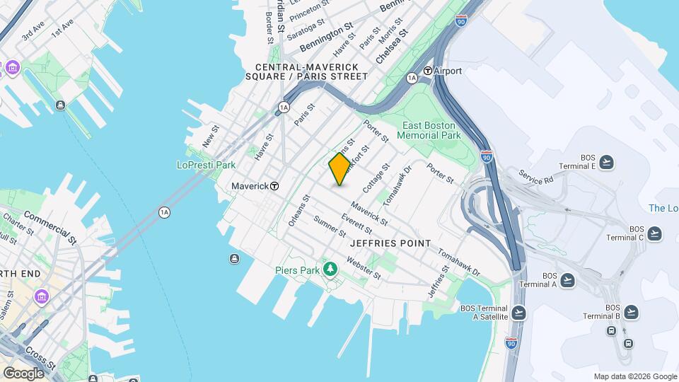 210 Maverick St Mapa y Detalles de la Ubicación