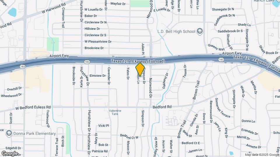 1404 Harrison Ln Map and Location Details