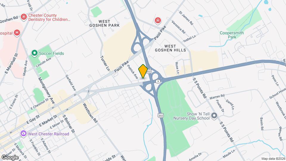 915 West Chester Pike Map and Location Details