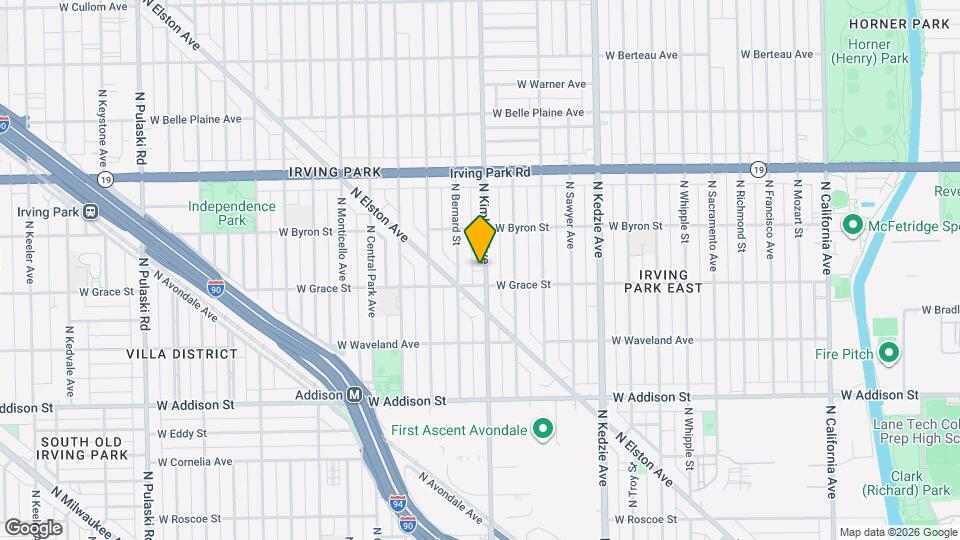 3818 N Kimball Ave Map and Location Details