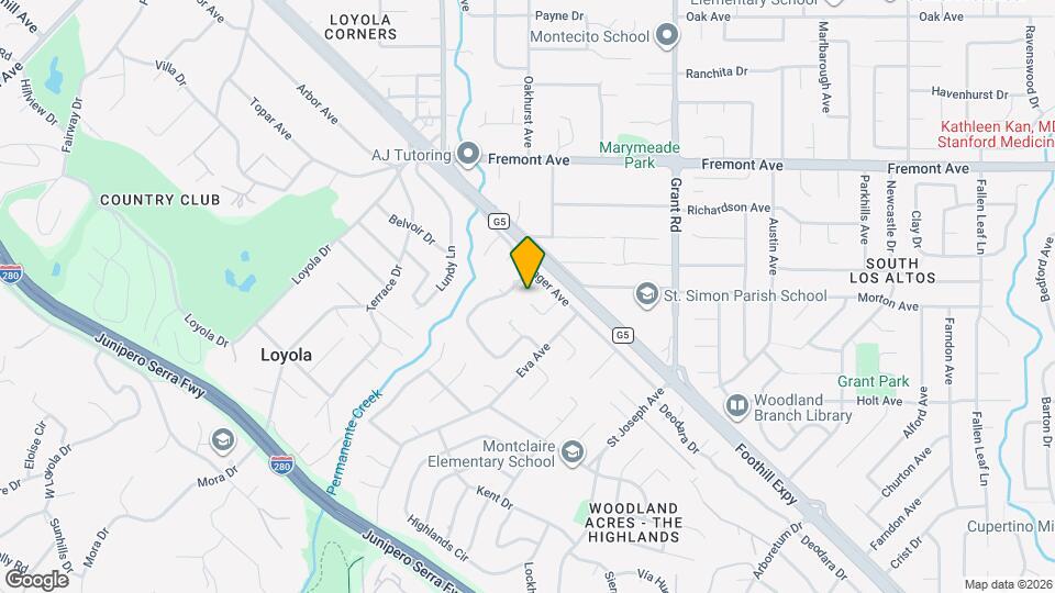 1250 Monte Verde Ct Map and Location Details