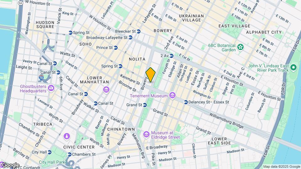 155 Chrystie St Mapa y Detalles de la Ubicación