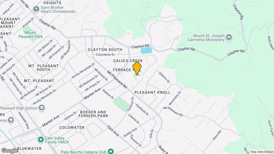 1896 Mountain Creek Ct Map and Location Details