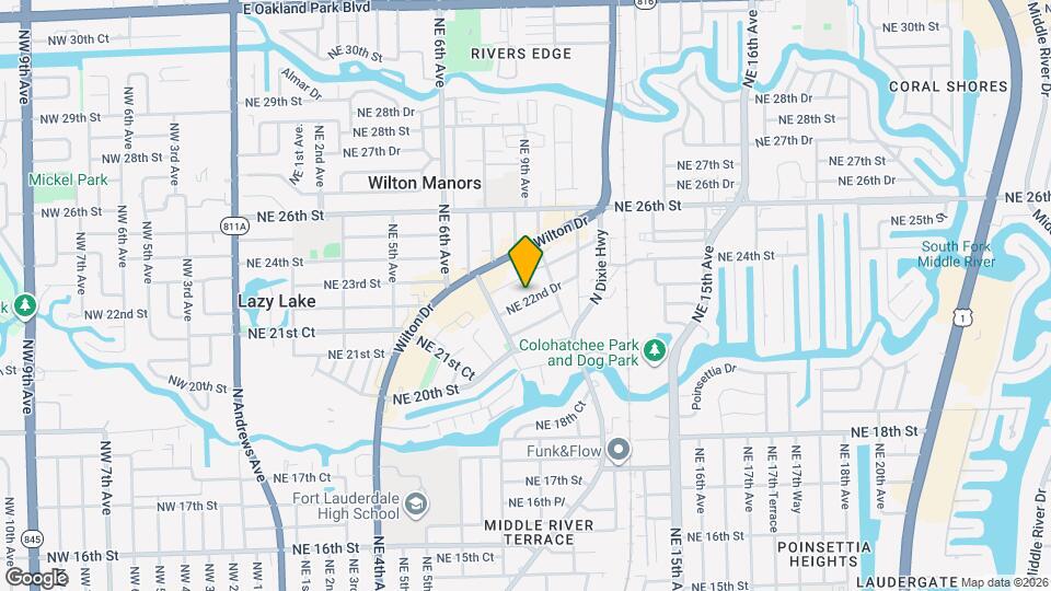 819 NE 22nd Dr, Unit 809 Map and Location Details