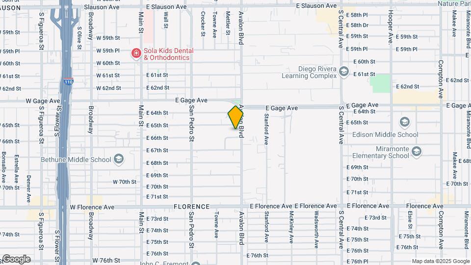 6515-6521 S Avalon Blvd Map and Location Details