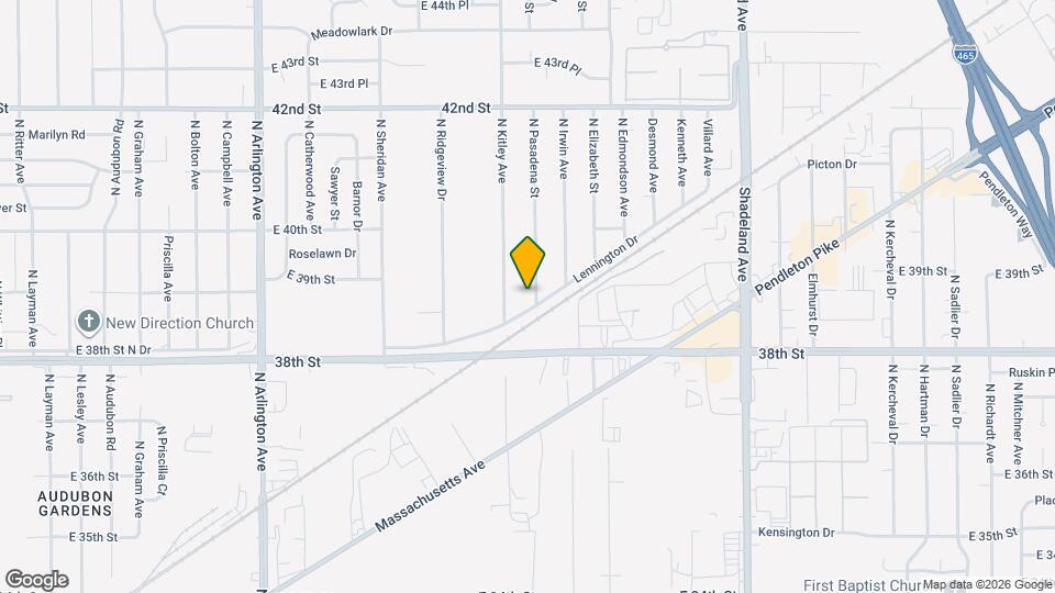 3842 N Pasadena St Map and Location Details