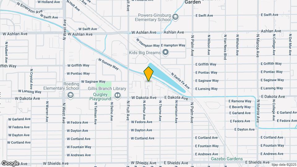 204 W Dakota Ave Map and Location Details