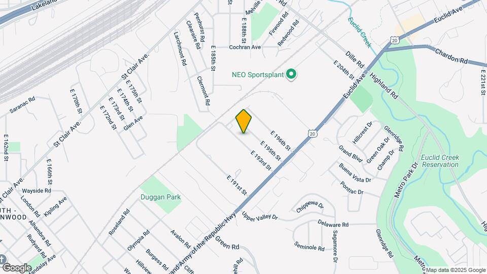 1487 E 193rd St Map and Location Details