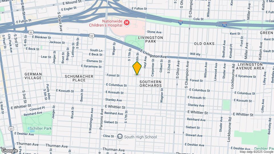 826 S 18th St Map and Location Details