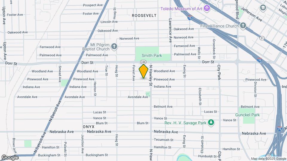 1025 Pinewood Ave Map and Location Details