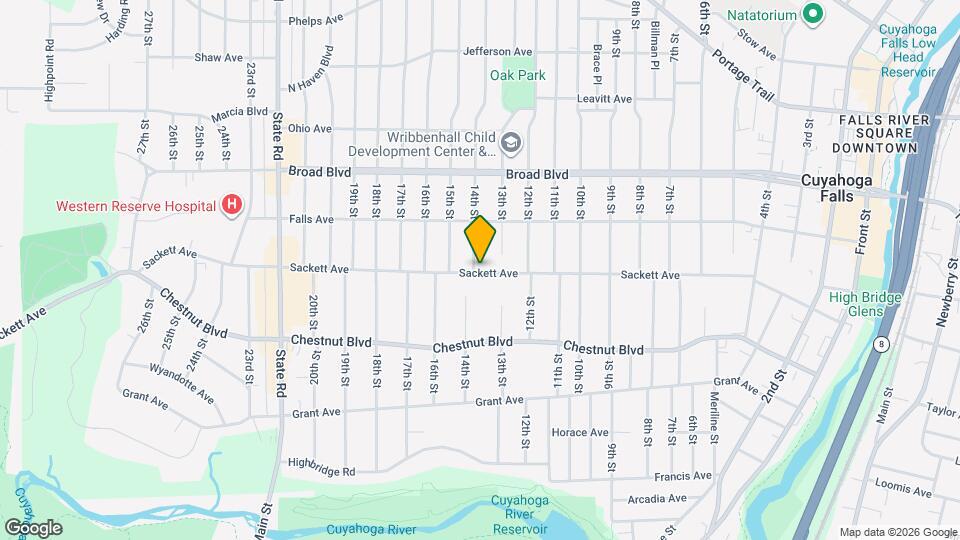 1339 Sackett Ave, Unit Duplex Top Unit Map and Location Details