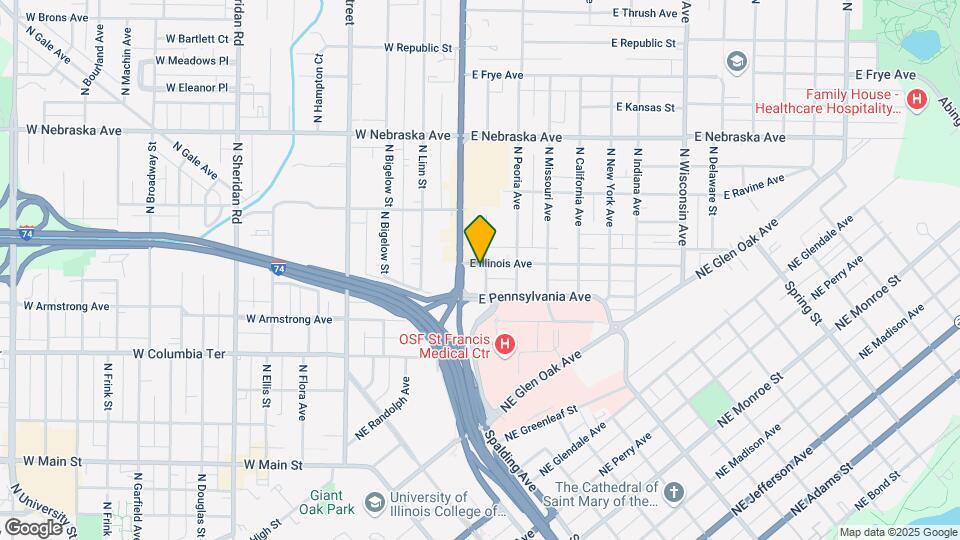 110 E Illinois Ave Mapa y Detalles de la Ubicación