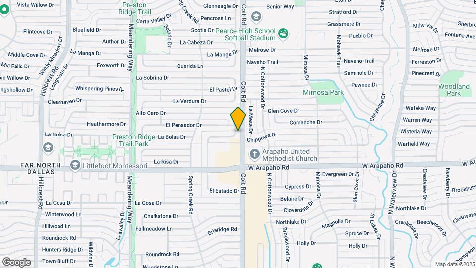 15858 El Estado Dr Map and Location Details