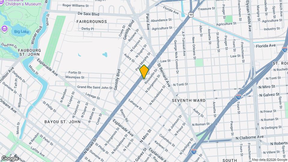 2540 D'Abadie St Map and Location Details