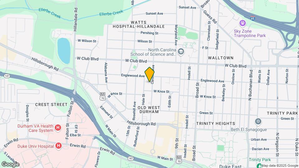 1021 Carolina Ave Map and Location Details
