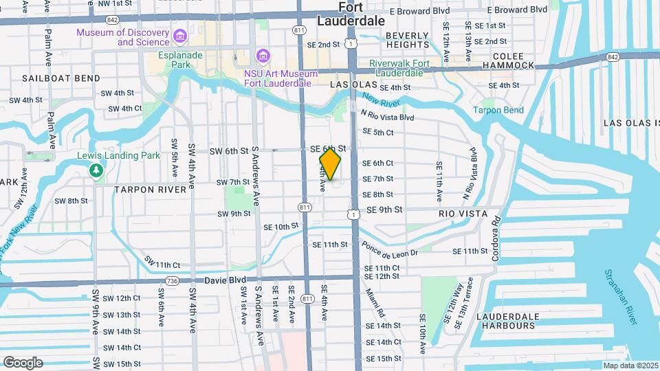 500 SE 7th St-Unit -1D Map and Location Details