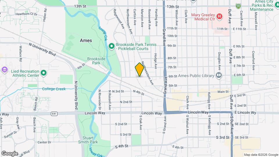 930 6th St Map and Location Details