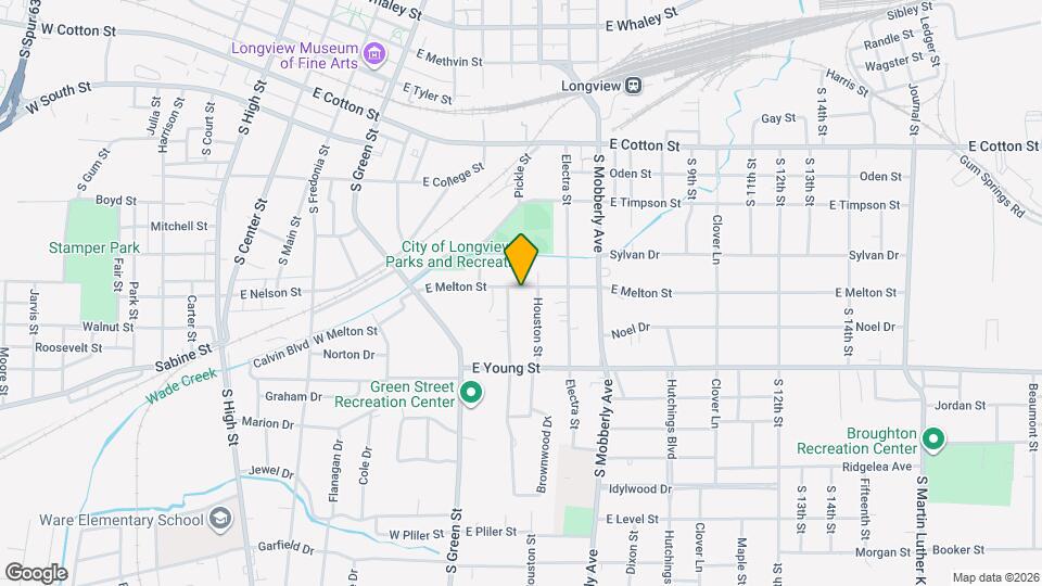 204 E Melton St Mapa y Detalles de la Ubicación