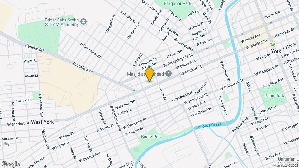 631 W Market St-Unit -3rd Floor Map and Location Details