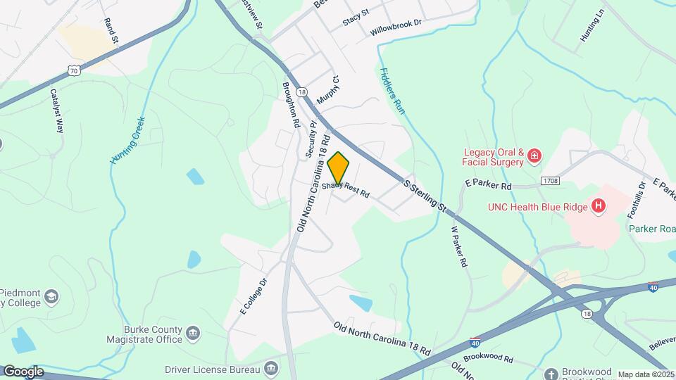 200 Shady Rest Rd. Morganton NC Map and Location Details