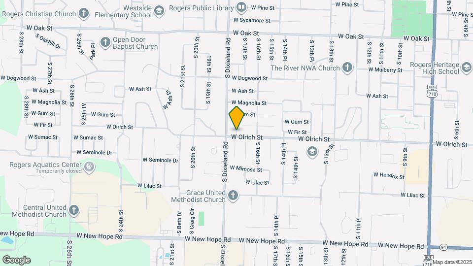 1711 W Olrich St Map and Location Details