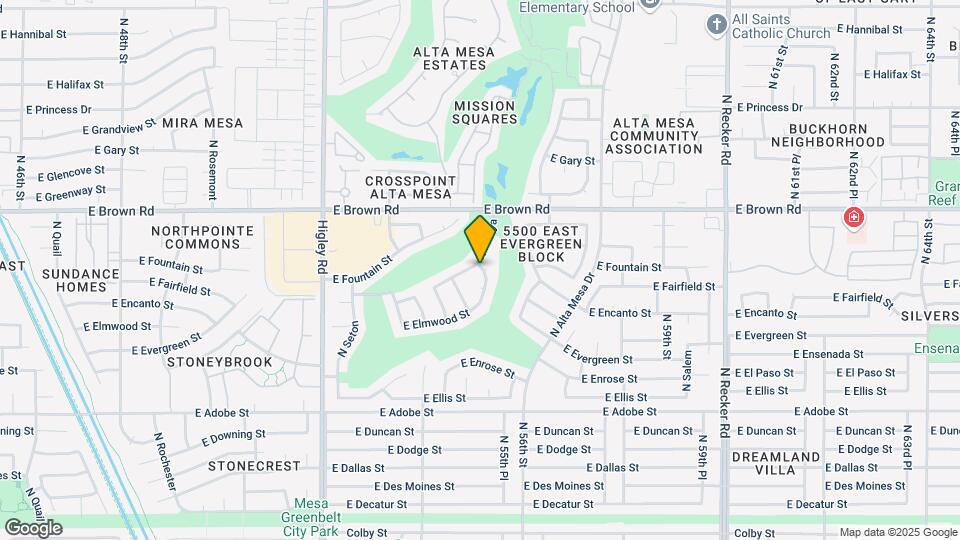 5523 E Fairfield St Map and Location Details