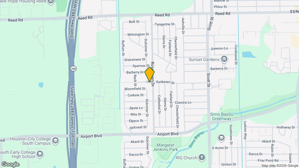3138 Sunbeam St Map and Location Details