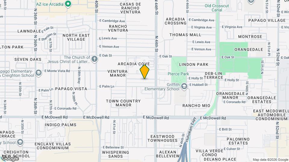 4329 E Hubbell St Map and Location Details