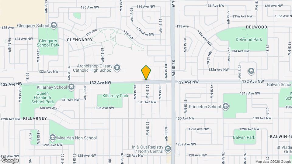 8507-8132 132 Ave NW Map and Location Details
