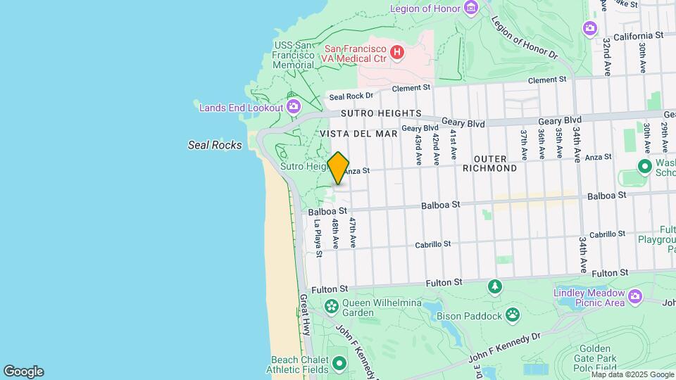 150 Sutro Heights Ave Map and Location Details