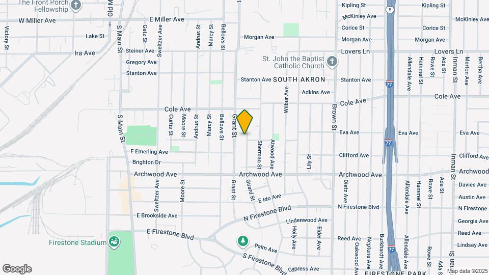 1242 Girard St Map and Location Details