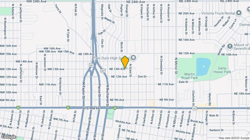 1210 N Johnson St Map and Location Details