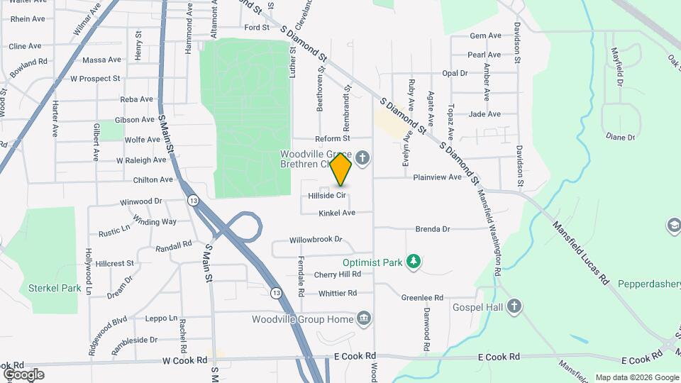 253 Hillside Cir Map and Location Details