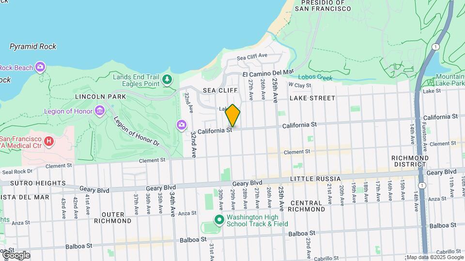 6643 California St Map and Location Details