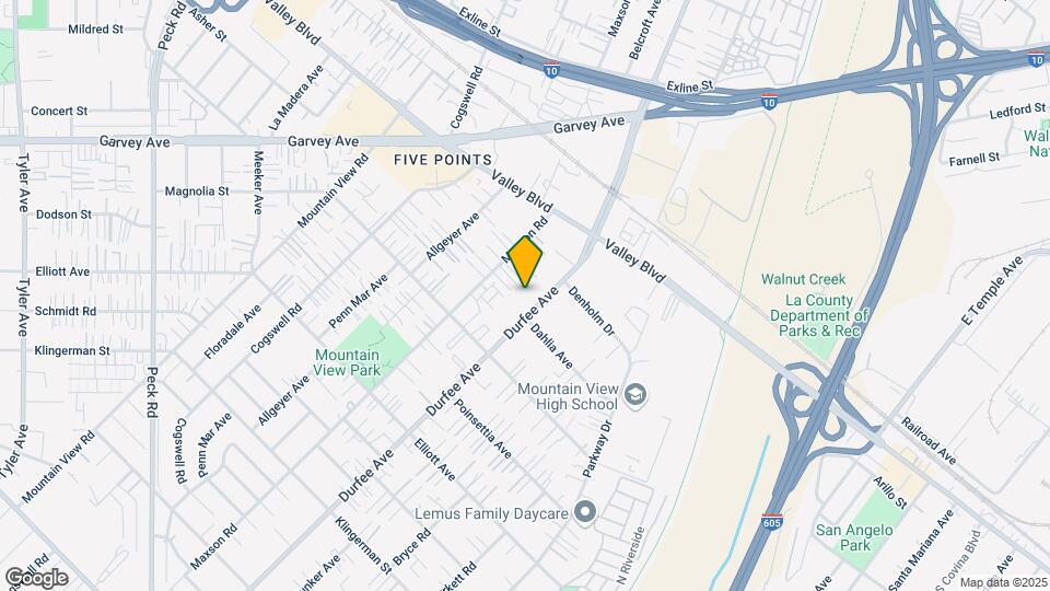 2915-2921 Durfee Ave Mapa y Detalles de la Ubicación