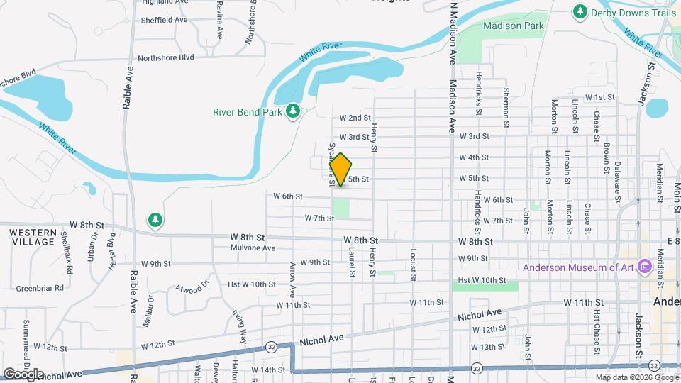 1524 W 6th St Map and Location Details