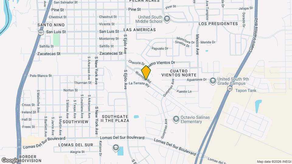 3330 La Terraza Wy Map and Location Details