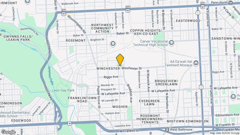 1203 Ashburton St Map and Location Details