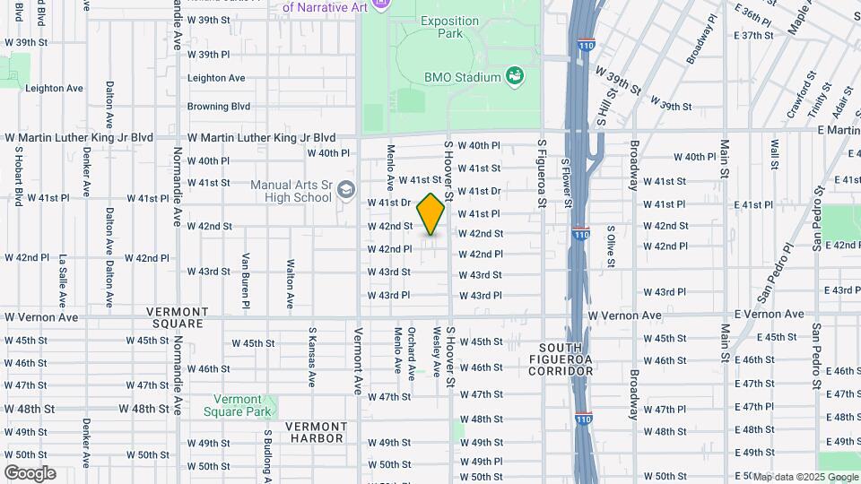 821 W 42nd Pl Map and Location Details