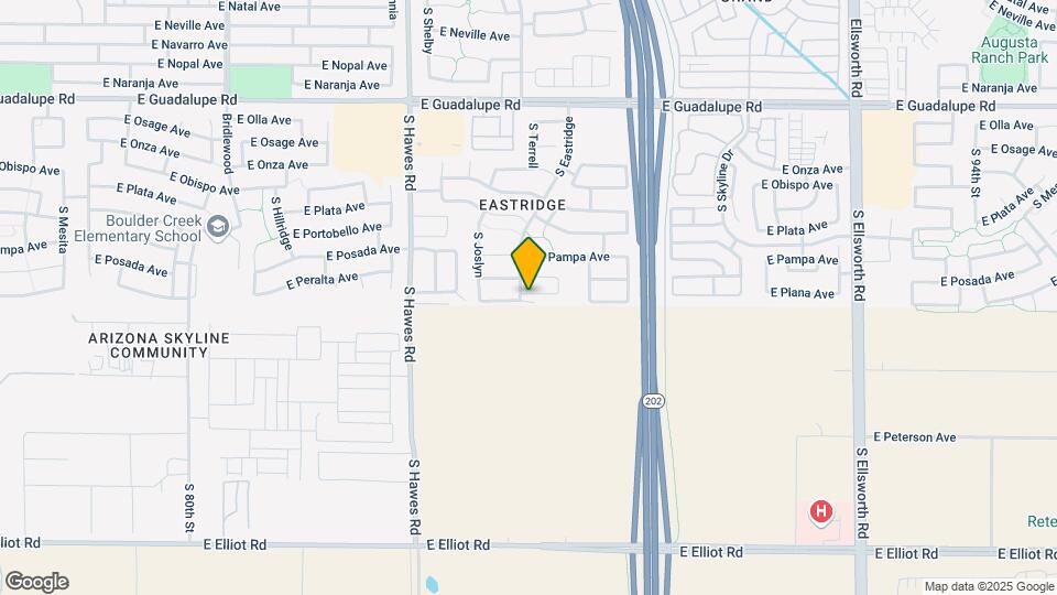 8607 E Peralta Ave Map and Location Details