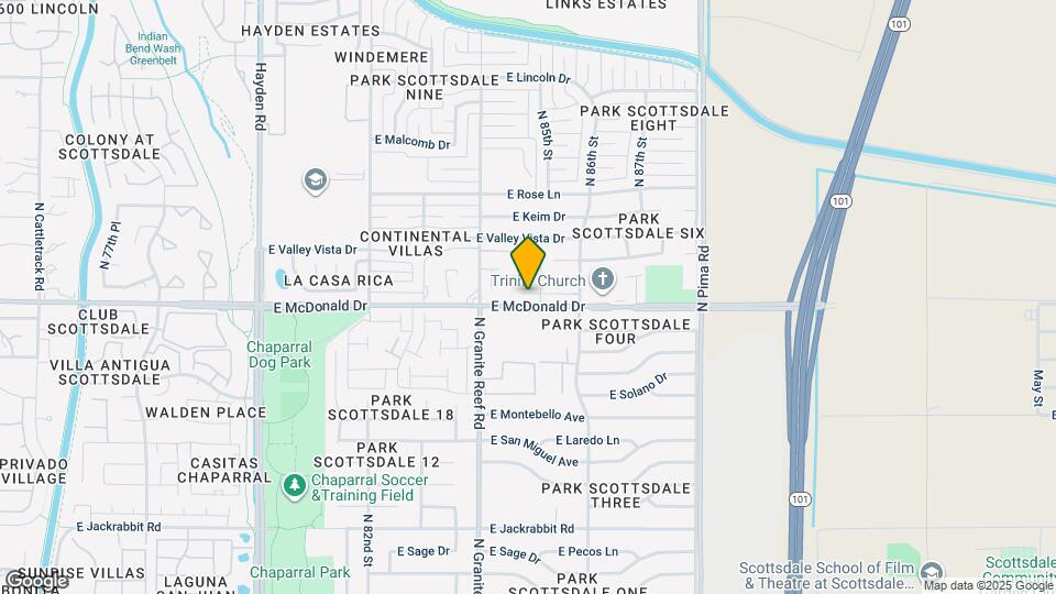 8508 E McDonald Dr Mapa y Detalles de la Ubicación