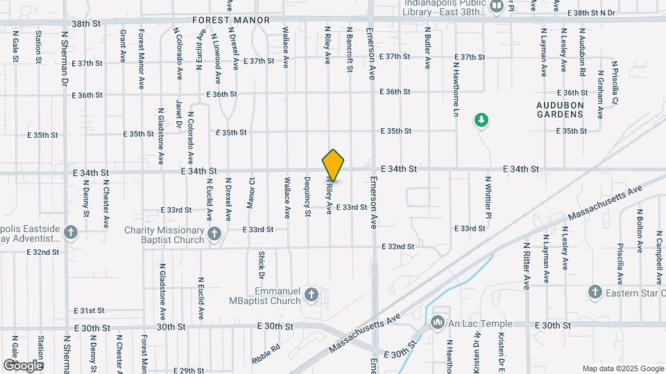 3325 N Riley Ave Map and Location Details