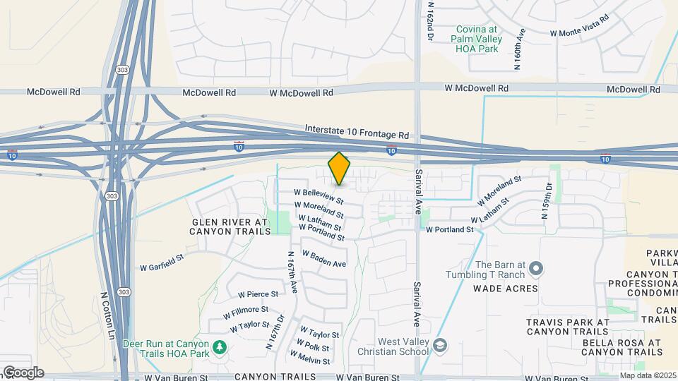 1253 N 166th Ave Map and Location Details
