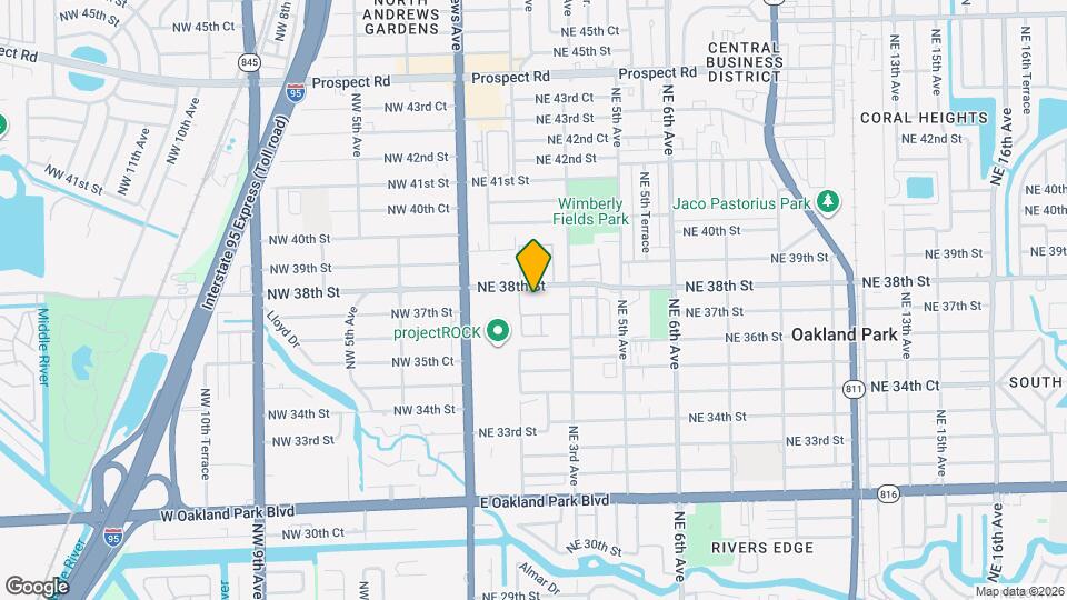 210 NE 38th St Map and Location Details